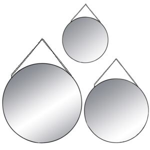 Sada tří závěsných zrcadel různých velikostí - Atmosphera Créateur d'intérieur