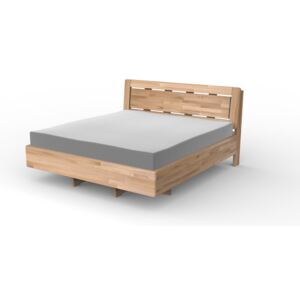 Masivní postel FENIX - Solwo Design Dřevo a odstín oleje: BUK Cink - Olej odstín BO103, Rozměr spací plochy: 240x200