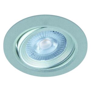 Zápustné bodové osvětlení MONI LED C, 5W, teplá bílá, 8,8cm, kulaté, stříbrné
