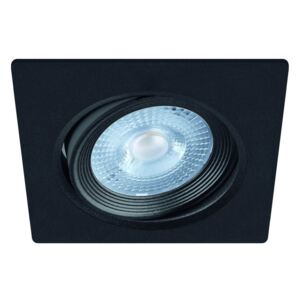 Vestavné bodové osvětlení MONI LED D, 5W, teplá bílá, 8,8x8,8cm, hranaté, černé