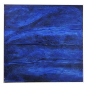 KARE DESIGN Olejomalba Abstract Deep 155×155 cm modrá, Vemzu