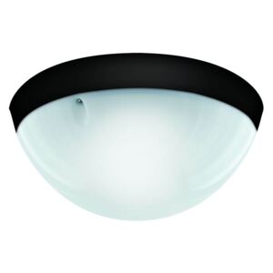 Stropní venkovní osvětlení AQUA DOLUNAY, 1xE27, 60W, 24,5cm, kulaté, černé, IP54