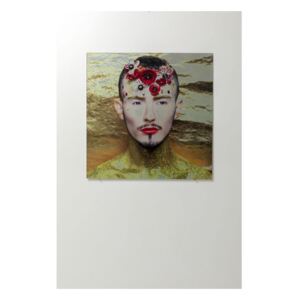 KARE DESIGN Skleněný obraz Metallic Flower Man 80×80 cm, Vemzu