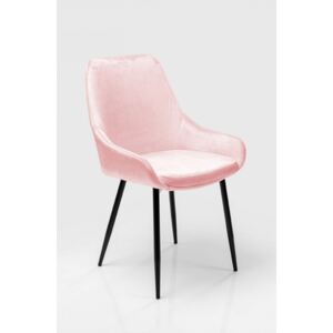 KARE DESIGN Růžová čalouněná jídelní židle East Side