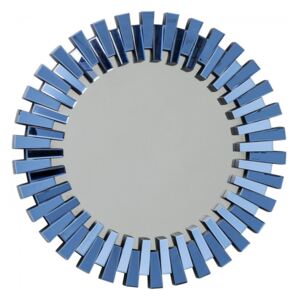 KARE DESIGN Zrcadlo Sprocket Ø 92 cm modré, Vemzu