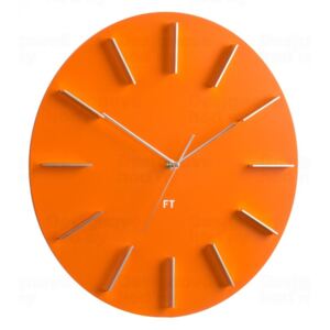 Designové nástěnné hodiny Future Time FT2010OR Round orange 40cm