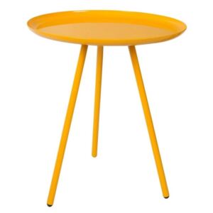Odkládací stolek WLL FROST Ø 39 cm, žlutá