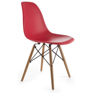 G21 Designová židle G21 Timber Red