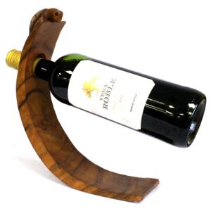 AWGifts Dřevěný stojan na víno - Želva