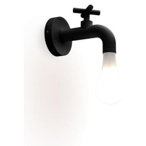 Wever Ducré Lightdrop, nástěnné svítidlo do koupelny, 1x60W G9, černý chrom, výška 12cm, IP44
