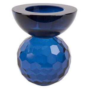 Skleněný svícen Crystal Bowl 8,5 cm S Present Time (Barva-modrá)