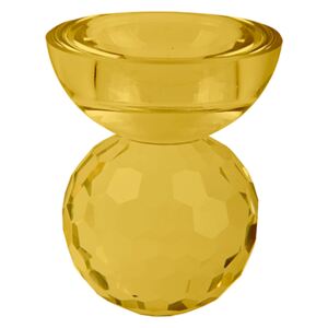 Skleněný svícen Crystal Bowl 8,5 cm S Present Time (Barva-žlutá)