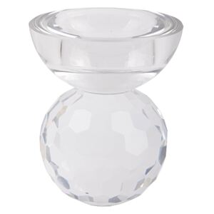 Skleněný svícen Crystal Bowl 8,5 cm S Present Time (Barva-čirá)