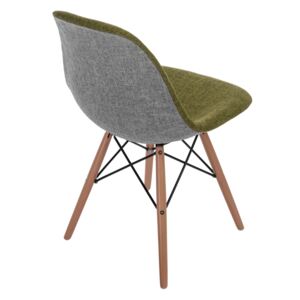 Design2 Židle P016V DUO zelená šedá