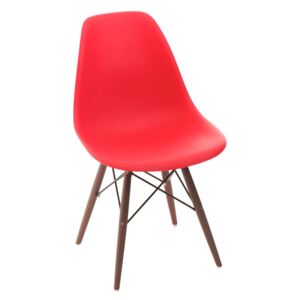 Design2 Židle P016V pp červená/tmavá