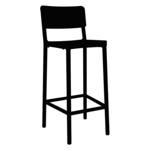 Resol Židle barová LISBOA 75cm černý