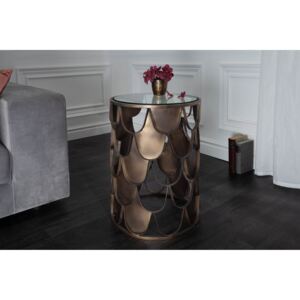 Designový odkládací stolek Pablo 40 cm mosaz