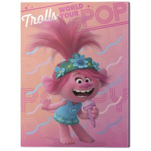 Obraz na plátně Trollové: Světové turné - Poppy, (40 x 50 cm)