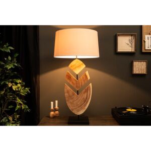 Designová stolní lampa Deandre, 91 cm ořech