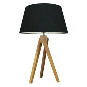 Designová stolní lampa Dawson, 64 cm, černá