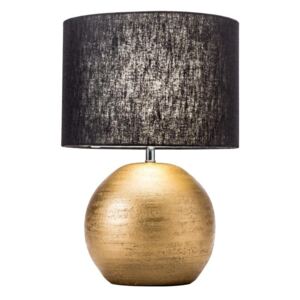 Designová stolní lampa Amira, 45 cm, zlatá / černá