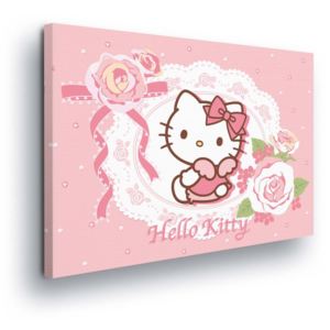 Obraz na plátně - Romantická Hello Kitty 100x75 cm