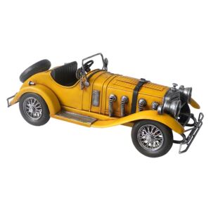Kovový retro model žlutého auta - 33*13*12 cm