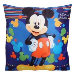 Jerry Fabrics Antialergenní polštářek s výplní Mickey modrá 40x40
