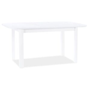 CASARREDO Jídelní stůl rozkládací DIEGO II 105x65 bílá mat