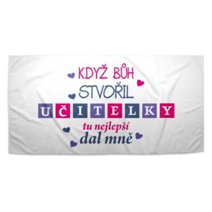Ručník SABLO - Když bůh stvořil učitelky 30x50 cm