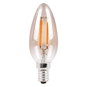 LED žárovka Rabalux 1655 Zlaté/kouřové sklo Filament, LED E14 - 4W
