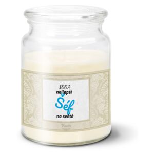 Svíčka velká SABLO - 100% nejlepší šéf na světě 500 g