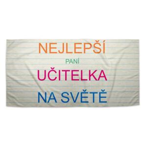 Ručník SABLO - Nejlepší paní učitelka na světě 30x50 cm