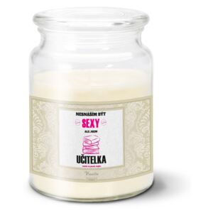 Svíčka velká SABLO - Nesnáším být sexy, ale jsem učitelka 500 g