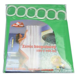OEM - Koupelnový závěs HOME LINE (180x200cm) - Zelený - 8595121010714