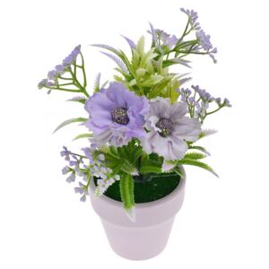 OEM - Dekorativní květina (16cm) - Fialová, 1ks - 8719987431289