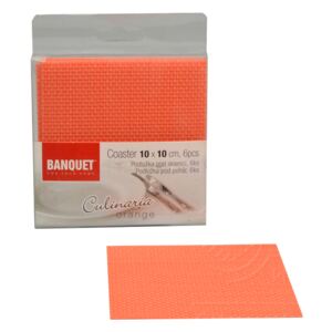 BANQUET - Podložky pod sklenice set 6ks Culinaria BANQUET (10x10cm) - Orange - 8591022324387