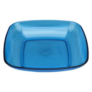 IRAK - Průhledná plastová miska na potraviny IRAK 700ml - Modrá (19x19x3,5cm) - 8696219340109