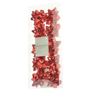 OEM - Vánoční rozety (4.5cm) - Set 10ks, červené - 8718158033581
