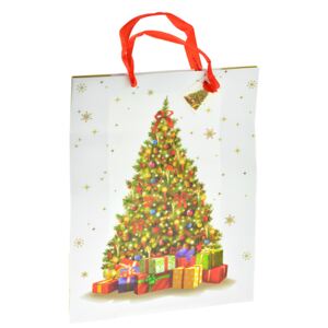 OEM - Dárková taška (30x41x12cm) - Vánoční stromeček - 5906360109061