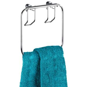 Držák na ručníky do koupelny CLASSIC - chromová ocel, WENKO