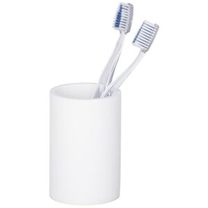 Polyrezin kontejner na zubní kartáček, koupelnový hrnek v minimalistickém stylu - WENKO