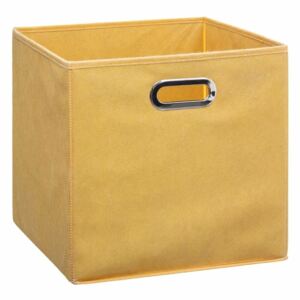 Krabice na textil, krabička na oblečení, 31 x 31 cm, žlutá