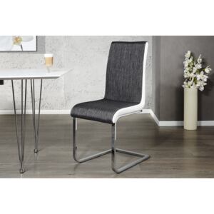 Noble Home Antracitová/bílá jídelní židle Lipos