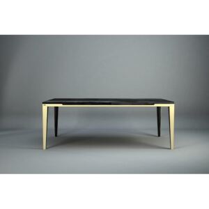 Stůl DYLE ESSENCE 001 200x100,nový tmavý dub - zlaté nohy