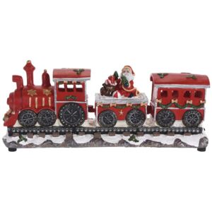 Vánoční LED vlak, téma Santa Claus, 39 cm