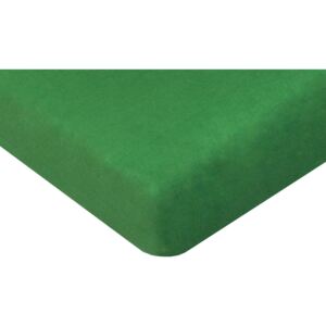 Aaryans Jersey prostěradlo tmavě zelené Rozměry: 90 x 200 cm