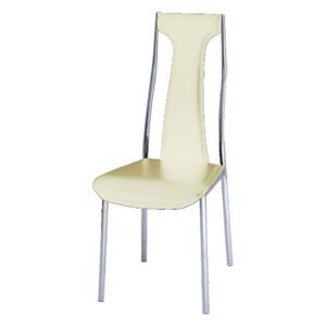 Židle RIA - IRIS béžová / chrom Tempo Kondela