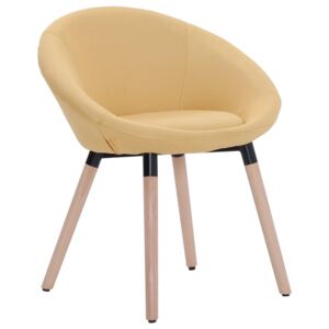 Jídelní židle Manning - textil | žlutá