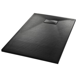 Sprchová vanička SMC - černá | 100x80 cm